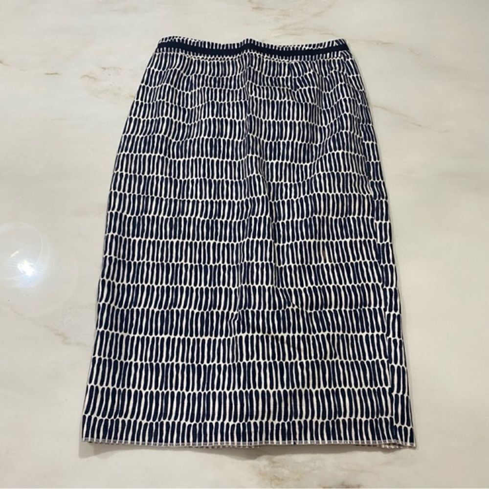 BODEN High Waisted Printed Pencil Skirt‎ Knee length size 4 long